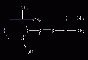 β-甲基紫罗兰酮结构式