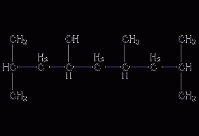 2,6,8-三甲基-4-壬醇结构式