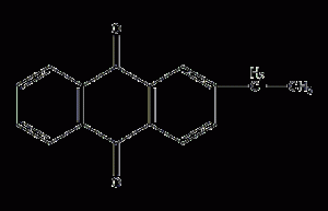 2-乙基蒽醌结构式