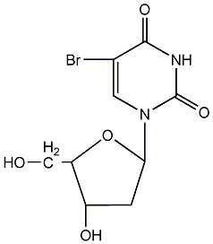 5-溴-2'-脱氧尿苷结构式