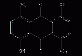 1,5-二羟基-4,8-二硝基蒽醌结构式