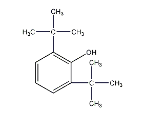 2,6-二叔丁基酚结构式