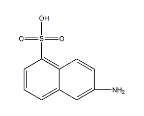 6-氨基-1-萘磺酸结构式