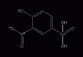 4-羟基-3-硝基苯胂酸结构式