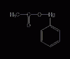 乙酸苯基汞(II)结构式