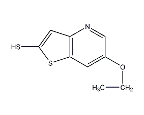 6-乙氧基-2-巯基噻唑结构式