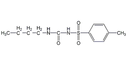 磺丁脲结构式