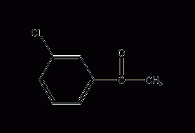 间氯苯乙酮结构式