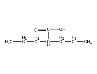 丙戊酸结构式