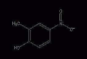 4-硝基邻甲酚结构式