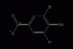 2,6-二溴-4-硝基苯酚结构式