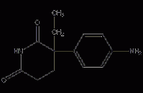 氨鲁米特结构式