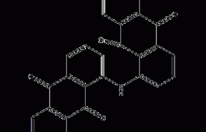 1,1'-亚氨基二蒽醌结构式
