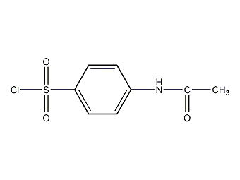 4-乙酰氨基磺酰氯结构式