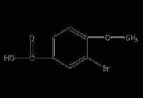 3-溴-4-甲氧基苯甲酸结构式