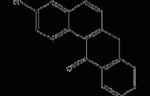 3-溴苯并蒽酮结构式