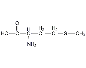 DL-蛋氨酸结构式