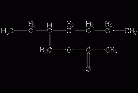 2-乙基己基乙酸酯结构式