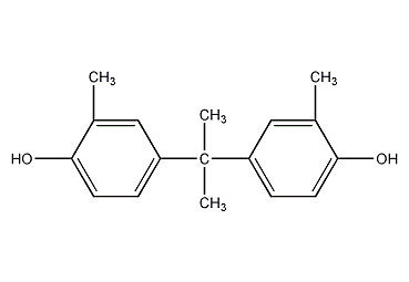 2,2-双(4-羟基-3-甲基)丙烷结构式