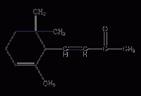 α-紫罗兰酮结构式