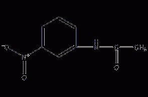 间硝基乙酰苯胺结构式