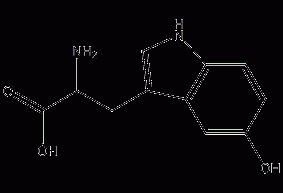 DL-5-羟基色氨酸结构式