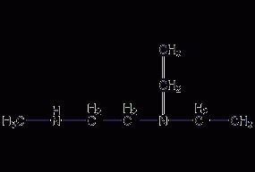 N,N-二乙基-N'-甲基乙二胺结构式