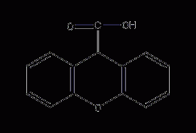 呫吨-9-羧酸结构式