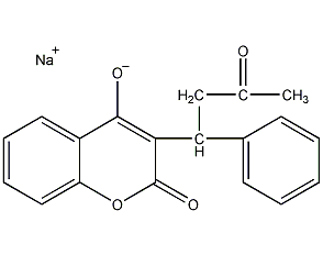 华法令钠盐结构式