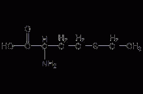 DL-乙硫氨酸结构式