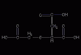 2-羧甲基硫代琥珀酸结构式