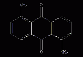 1,5-二氨基蒽醌结构式