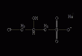 3-氯-2-羟基丙烷磺酸钠盐结构式