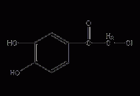 2-氯-3',4'-二羟基苯乙酮结构式