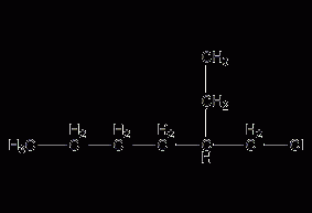 3-(氯甲基)庚烷结构式