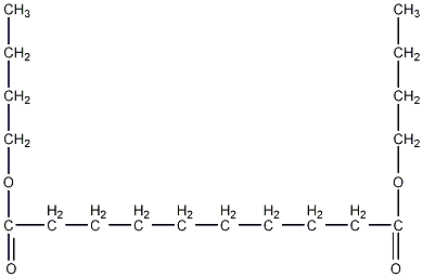 癸二酸二正丁酯结构式