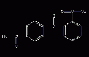 苯甲酮-2,4'-二碳酸结构式