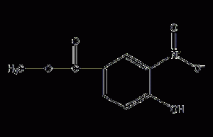 4-羟基-3-硝基苯甲酸甲酯结构式