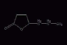 γ-庚内酯结构式