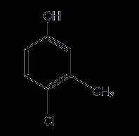 4-氯-3-甲基苯酚结构式