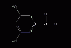 3,5-二羟基苯甲酸结构式