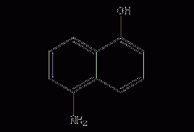 1-氨基-5-萘酚结构式