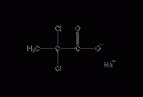 2,2-二氯丙酸钠结构式