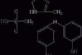 酚胺唑啉马来酸盐结构式