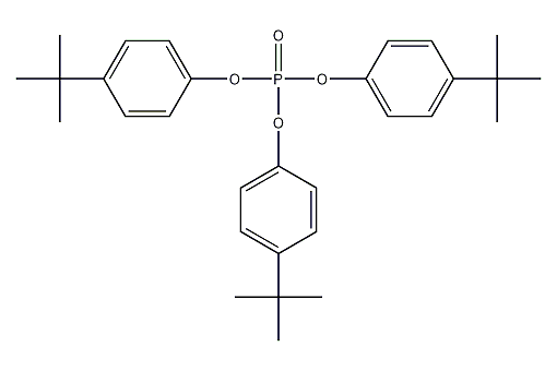 三(4-叔丁基)磷酸盐结构式