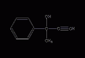 2-苯基-3-丁炔-2-醇结构式