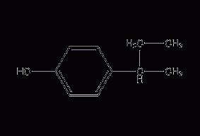 4-仲丁基苯酚结构式