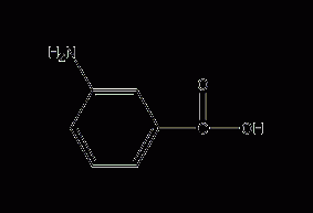 间氨基苯甲酸结构式