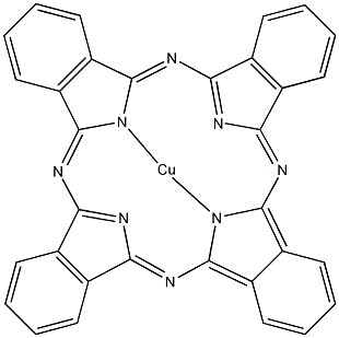酞菁铜结构式