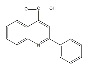 2-基-4-喹啉羧酸结构式